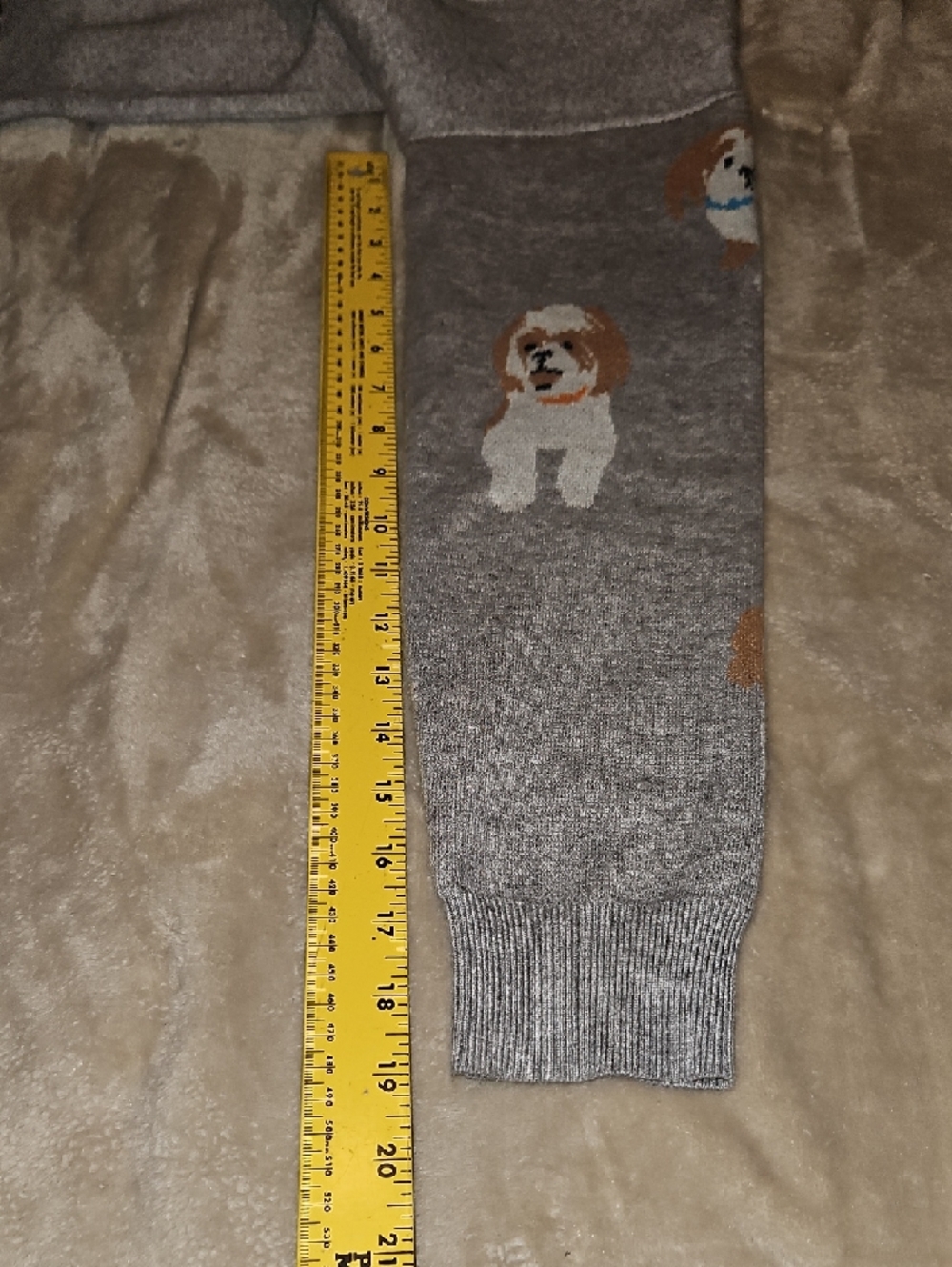 THML Gray Crewneck Sweater with Dog Motif - Picture 7 of 9